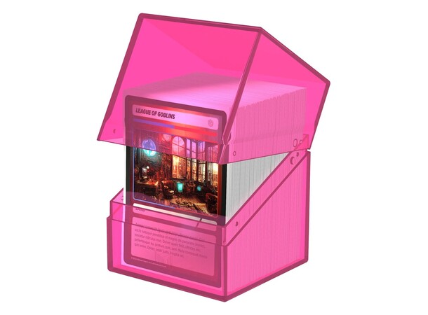 Boulder 100+ Clear Rhodonite Ultimate Guard Card Box 