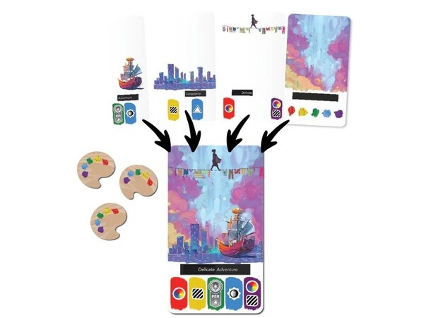 Canvas Primary Colors Brädspel 