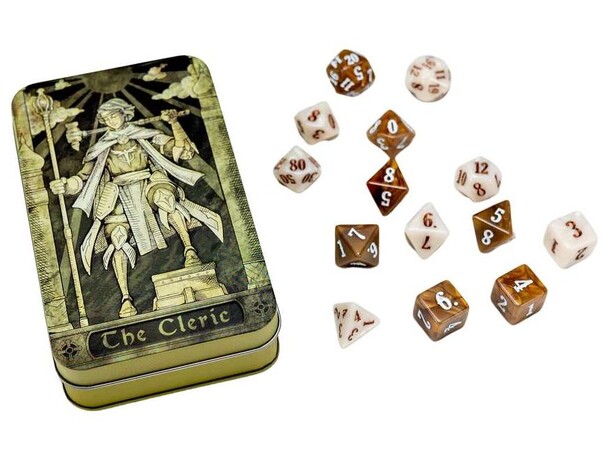 Character Class Dice Set - Cleric Beadle & Grimm - RPG Dice (14 stk) 