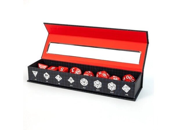 D&D New Adventurer Dice Set - Red 