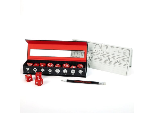 D&D New Adventurer Dice Set - Red 