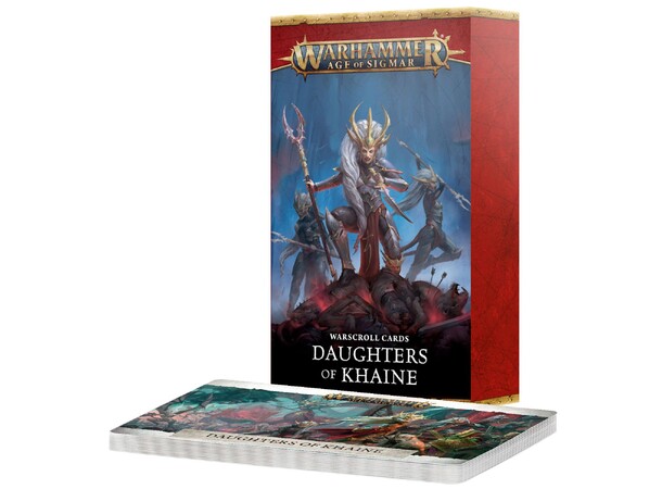 Daughters of Khaine Warscroll Cards Warhammer Age of Sigmar 