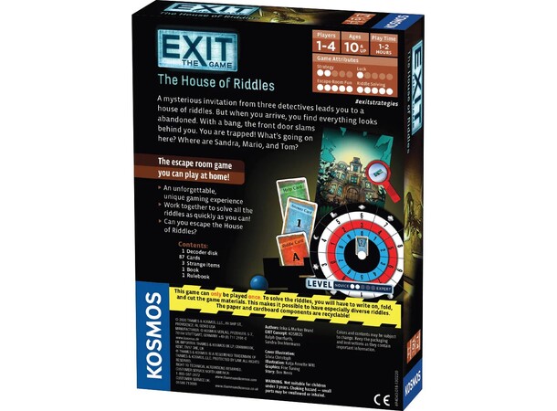 EXIT The House of Riddles Brettspill 