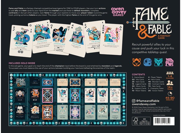 Fame and Fable Brädspel 