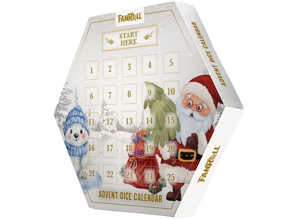 FanRoll Holiday Dice Julekalender 2026 Advent Calendar 