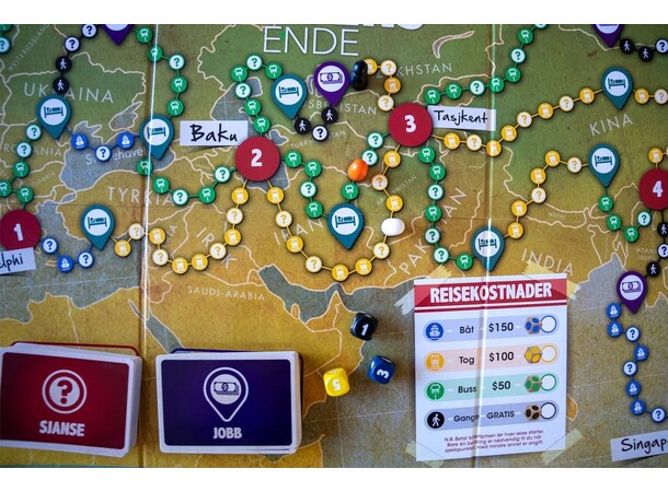 Først til Verdens Ende Brettspill Norsk utgave 