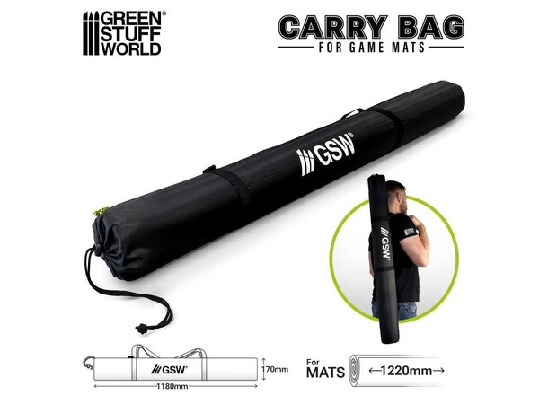 Game Mat Carrying Bags 122cm Green Stuff World 