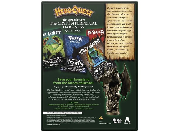HeroQuest Crypt of Perpetual Darkness Utvidelse til HeroQuest 