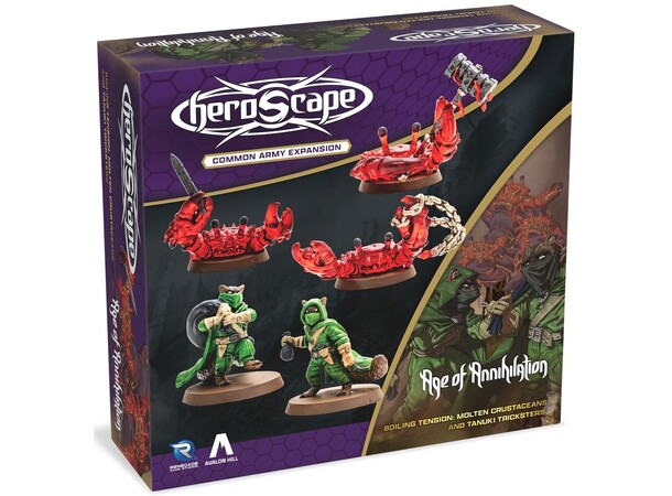 Heroscape Molten Crustaceans & Tanuki Army Expansion 