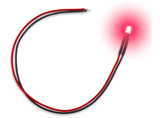 LED Light Red Flickering 3mm (10 stk) Green Stuff World 