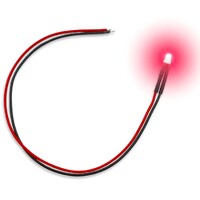 LED Light Red Flickering 3mm (10 stk) Green Stuff World