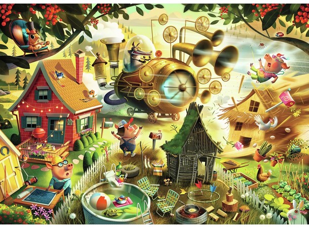 Look Out Little Pigs 1000 biter Puslespill - Ravensburger Puzzle 
