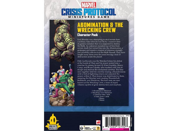 Marvel Crisis Protocol Abomination/Crew Utvidelse til Marvel Crisis Protocol 