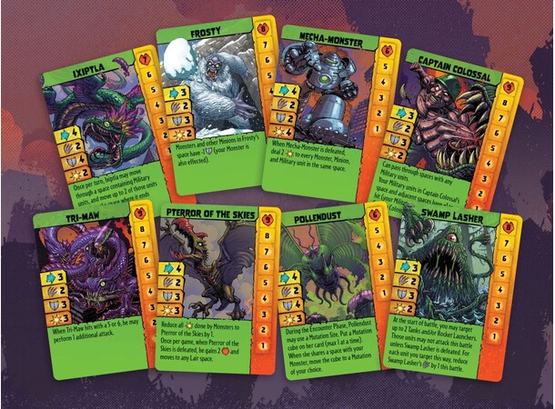 Monsters Menace The World Brettspill 