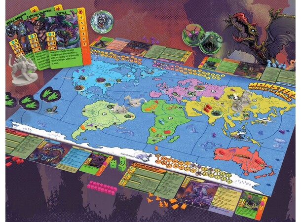 Monsters Menace The World Brettspill 