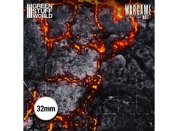 Neoprene Mat 44x60 Flamecoil Path Green Stuff World - 114 x 155 cm 