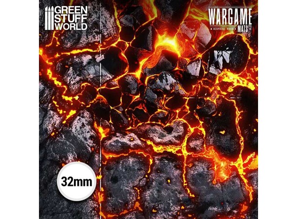 Neoprene Mat 44x60 Flamecoil Path Green Stuff World - 114 x 155 cm 