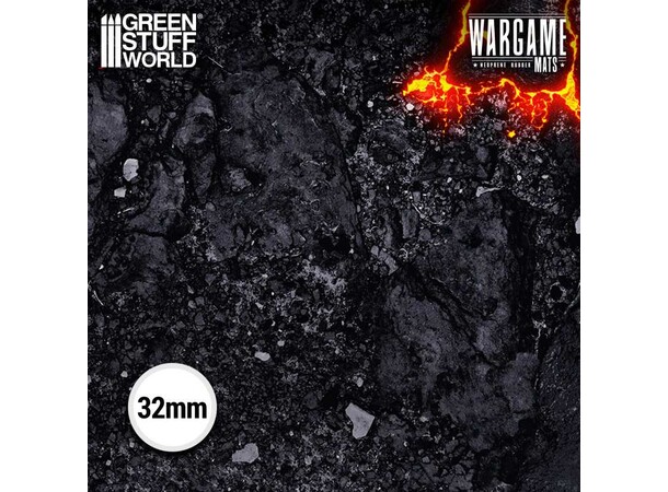 Neoprene Mat 4x4 Flamecoil Path Green Stuff World - 120 x 120 cm 