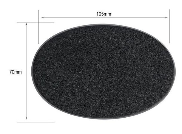 Plastbaser Svart Oval - 105x70mm (1 stk) Citadel 