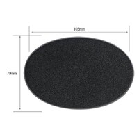 Plastbaser Svart Oval - 105x70mm (1 stk) Citadel