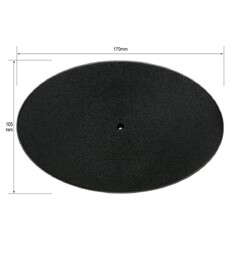 Plastbaser Svart Oval 170x105mm (1 stk)