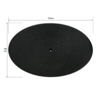 Plastbaser Svart Oval 170x105mm (1 stk) 