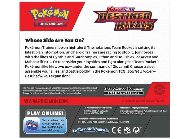 Pokemon Destined Rivals Booster Box 