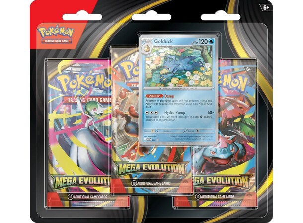 Pokemon Mega Evolution 3-Pack Golduck 