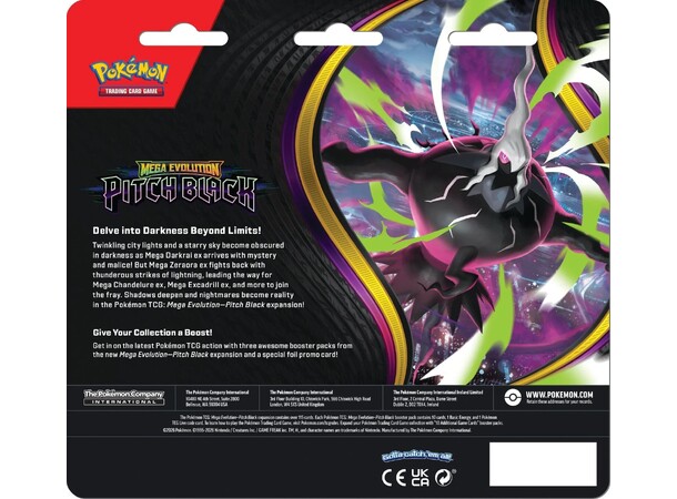 Pokemon Pitch Black 3-Pack Blister Binacle 