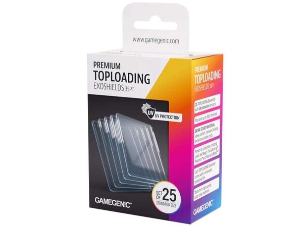 Premium Toploading Exoshields - 25 stk Gamegenic 