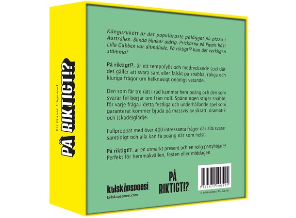 På riktigt Partyspel Svensk utgåva 