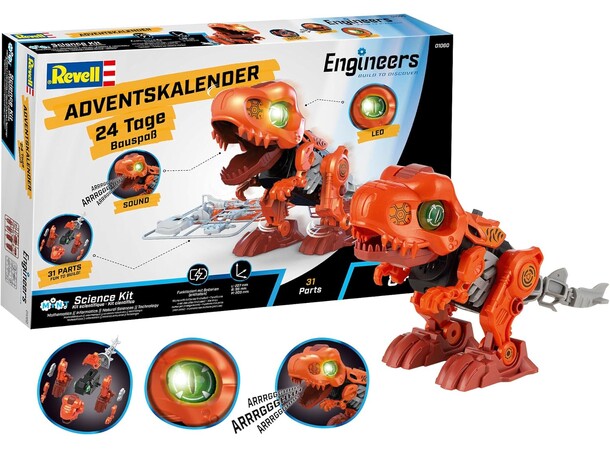 Revell Engineers T-Rex Julkalender Model Kit Adventskalender 