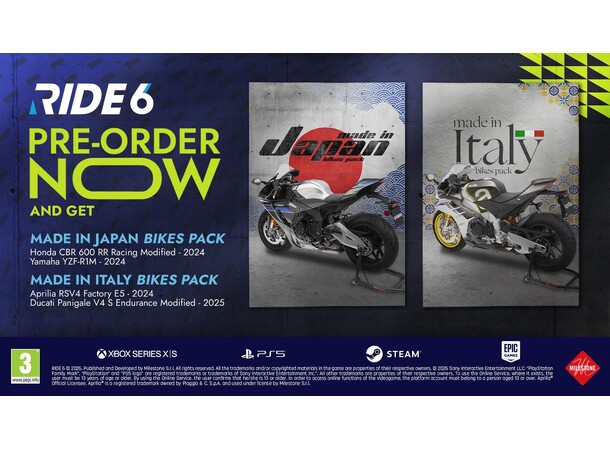 Ride 6 Day One Edition PS5 