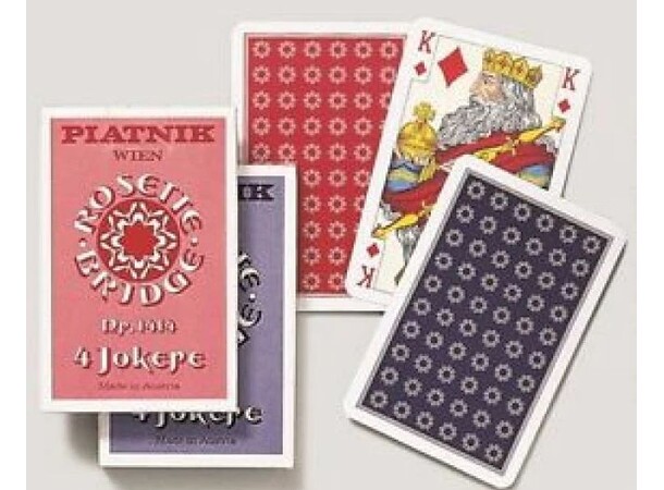 Rosette Bridge Playing Cards - 2 stk 