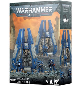 Space Marines Drop Pods Warhammer 40K