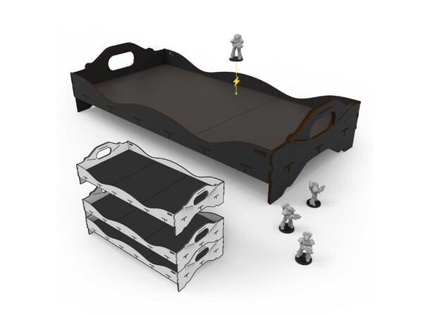 Stackable Tournament Tray 630mm Green Stuff World 