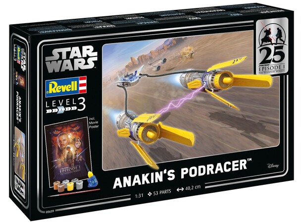 Star Wars Anakins Podrace Gift Set Revell 1:131 Byggesett 