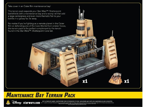 Star Wars Shatterpoint Maintenance Bay Terrain Pack 