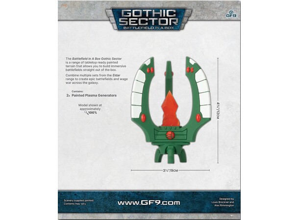 Terreng Eldar Plasma Generators Battlefield in a Box - Gothic Sector 