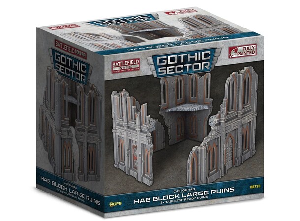 Terreng Hab Block Large Ruins Battlefield in a Box - Gothic Sector 