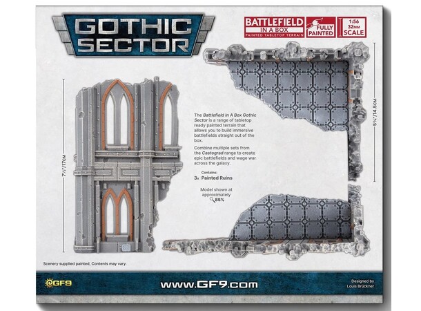 Terreng Hab Block Large Ruins Battlefield in a Box - Gothic Sector 