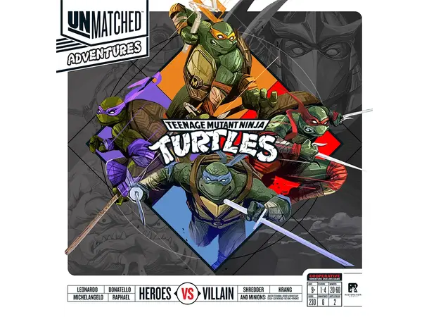 Unmatched Adventures TMNT Brädspel 