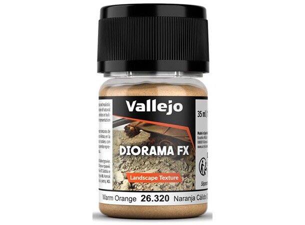 Vallejo Diorama FX Warm Orange 0,1-1mm Landscape Texture - 35ml 