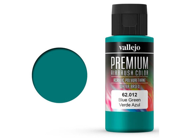 Vallejo Premium Blue Green 60ml Premium Airbrush Color 
