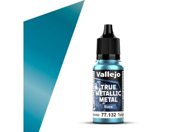 Vallejo True Metallic Base Hydra Turquoise - True Metallic Metal 