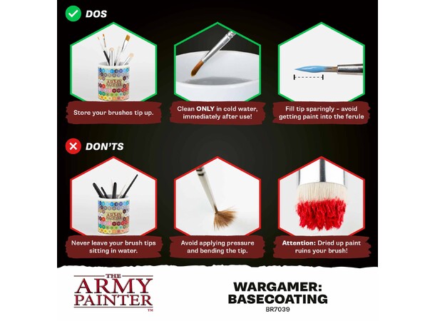 Wargamer Basecoating Brush The Army Painter - 2025 