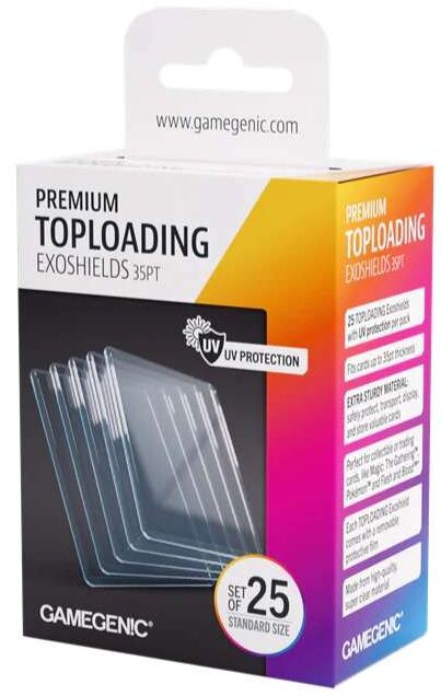 Premium Toploading Exoshields - 25 stk Gamegenic