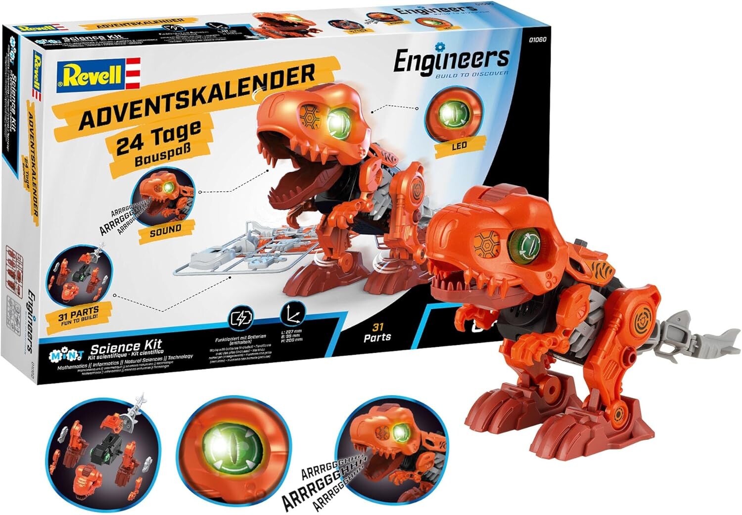 Revell Engineers T-Rex Julekalender Model Kit Adventskalender