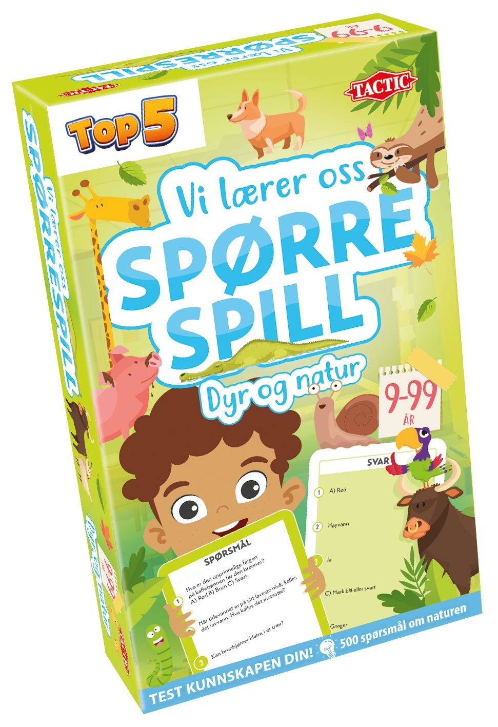 Spørrespill Dyr og natur Lærespill Vi lærer oss - Norsk utgave