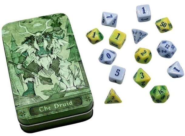 Character Class Dice Set - Druid Beadle & Grimm - RPG Dice (14 stk) 
